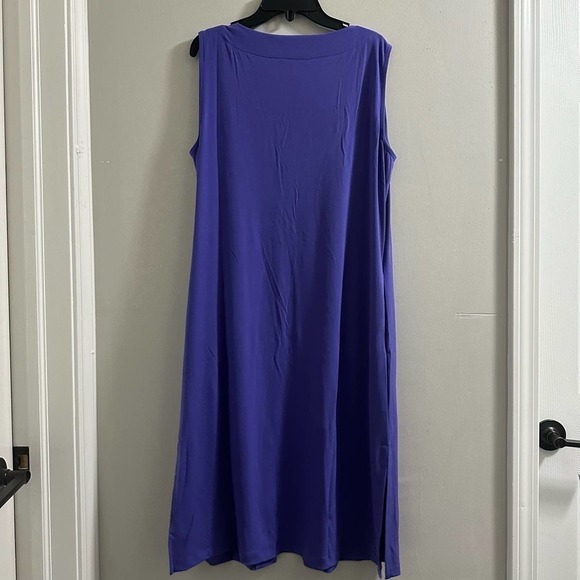 IMAN purple long sleeveless open cardigan‎ size S - Picture 8 of 8